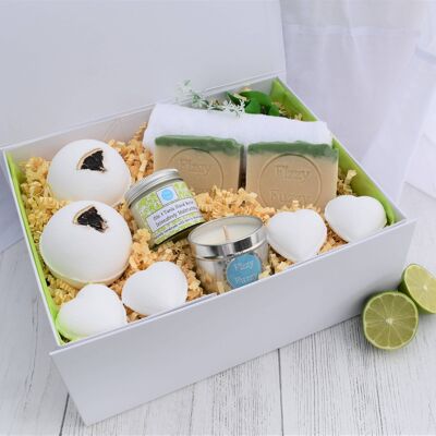 Gin & Tonic-Geschenkset. Handgemachte Bath Bombs Seifenkerze