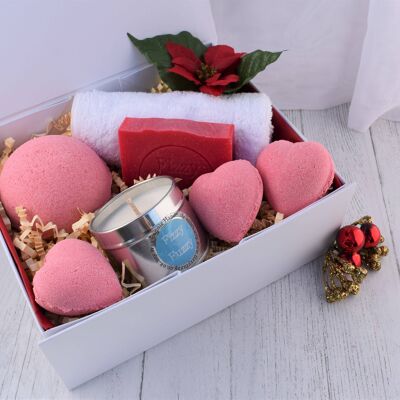 Christmas Cranberry Gift Spa Set Box