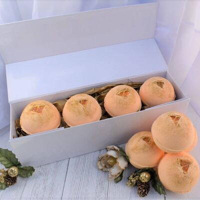 Christmas Fizz & Clementine Handmade Luxury Bath Bombs