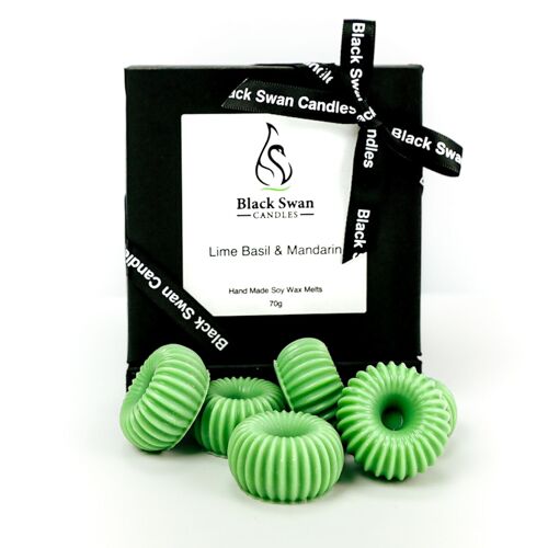 Black Swan Candles - Lime Basil Mandarin Wax Melts