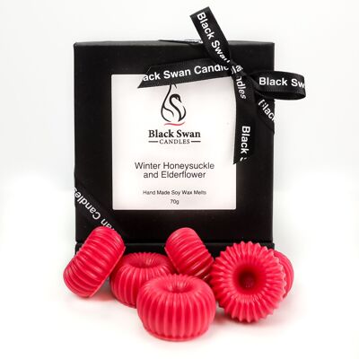 Black Swan Candles -  Winter Honeysuckle & Elderflower Wax Melts