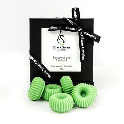 Black Swan Candles - Bergamot & Patchouli Wax Melts