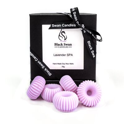 Velas de cisne negro - Cera de spa de lavanda derretida