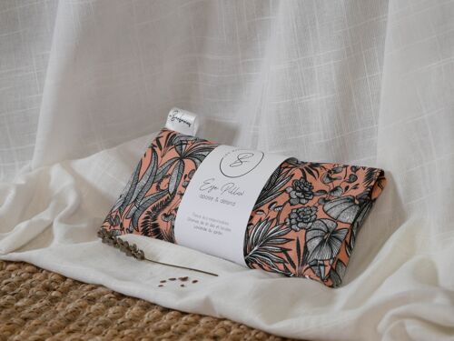 Eye pillow : coussin yeux relaxant - Jungle Corail