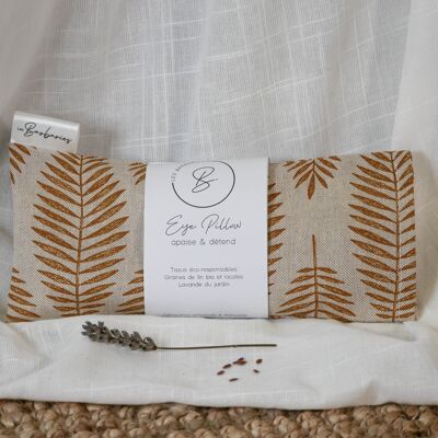 Eye pillow: relaxing eye pillow - Ocher foliage