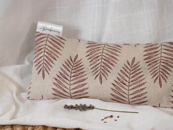 Eye pillow : coussin yeux relaxant - Feuillage terracotta 3