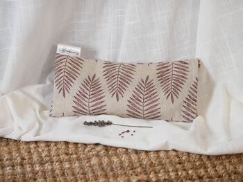 Eye pillow : coussin yeux relaxant - Feuillage terracotta 4