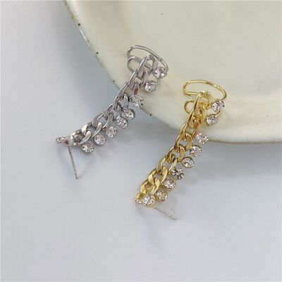 chain-with-multi-rhinestones-single-ear-stud-and-clip