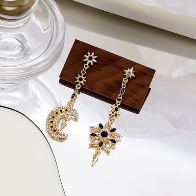 asymmetric-eight-pointed-start-with-sapphire-moon-and-star-earrings