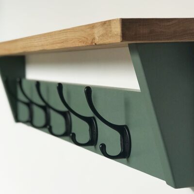 Green Smoke Coat Rack 39cm (L) x 9cm (D) x 15cm (h)