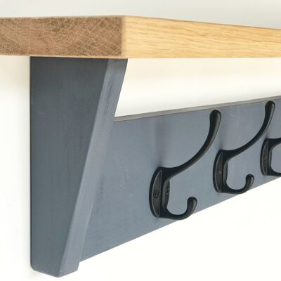 Stiffkey Blue Coat Rack 134cm (L) x 9cm (D) x 15cm (h)