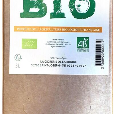 Zumo de Manzana Ecológico BIB 3L - Le Clos Fleuri