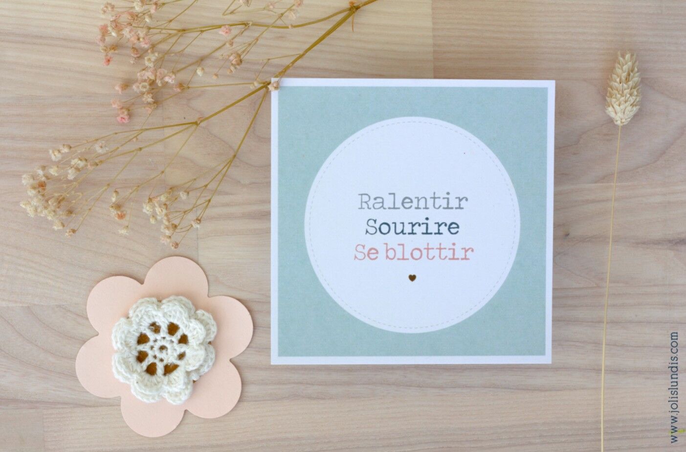 *Slow Down/Smile/Huddle* Card