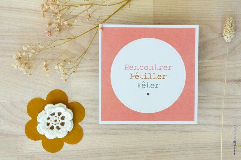 Card *Meet/Sparkle/Celebrate*