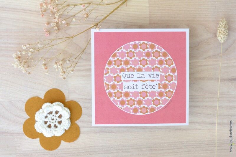 *Let life be a celebration* card