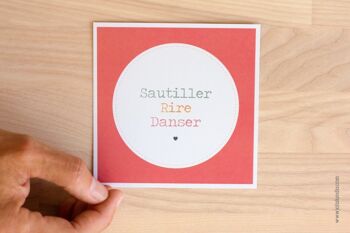 Carte *Sautiller/Rire/Danser* 3