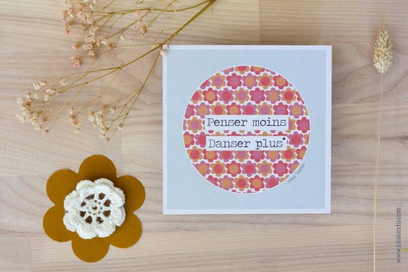 *Think Less, Dance More* Card