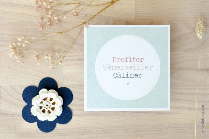 Card *Enjoy/Marvel/Cuddle*