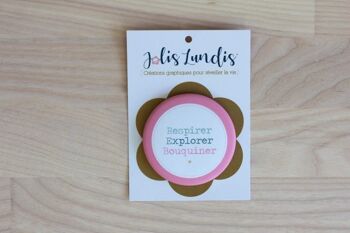 Magnet *Respirer/Explorer/Bouquiner* 3