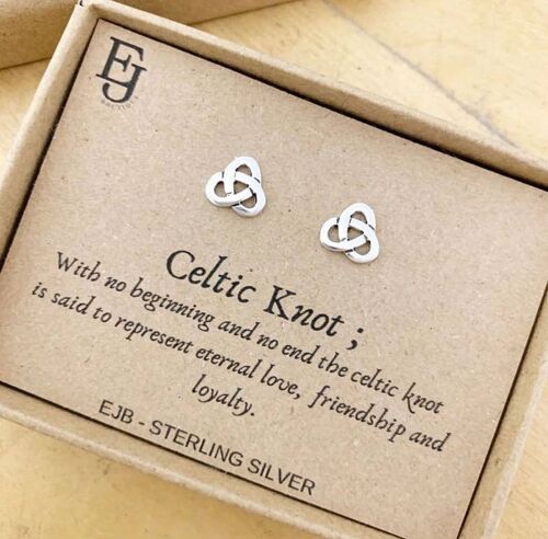 Sterling Silver Celtic Studs