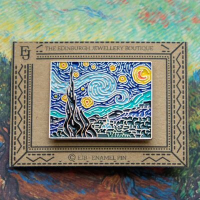 Broche en émail Van Gogh