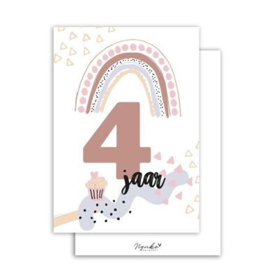 Kaart | 4 jaar - meisjes