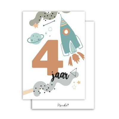 Kaart | 4 jaar - jongens