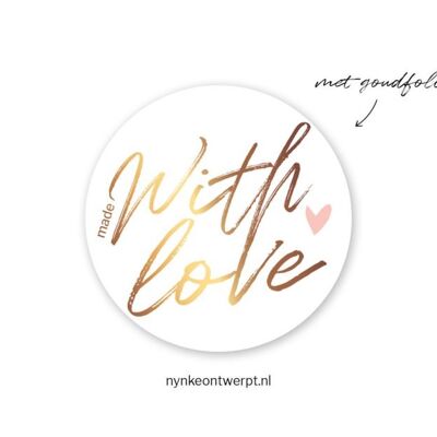 Stickers op rol | Made with love