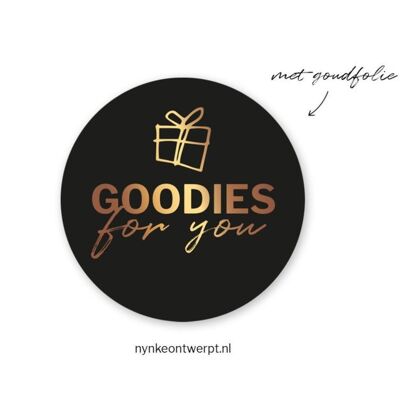 Stickers op rol | Goodies for you goud