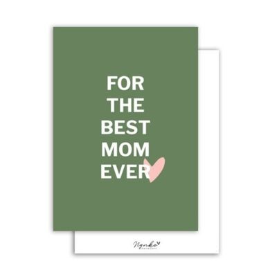 Kaart | For the best mom ever