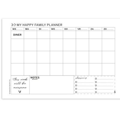 A4 Familie planner