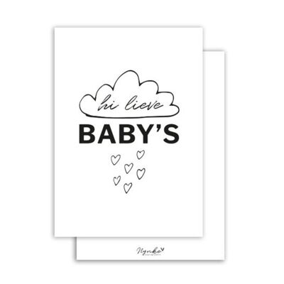 Kaart | Hi lieve baby's