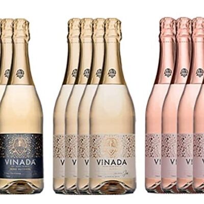 VINADA® Airén + Rosé + Chardonnay (0%) 750 ml (4+4+4PACK)