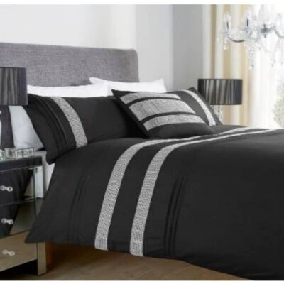 Grey Black Bedsheet-3 PCs