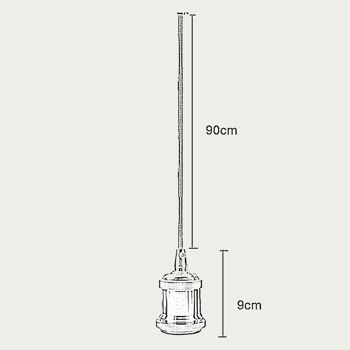 Twisted 1m Suspension Moderne Lumières Sans Plafond Rosace~3442 2