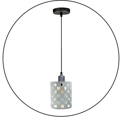 Vintage Industrial Metal Ceiling Pendant Pattern Shade Hanging Modern Retro Lighting Shade~3438