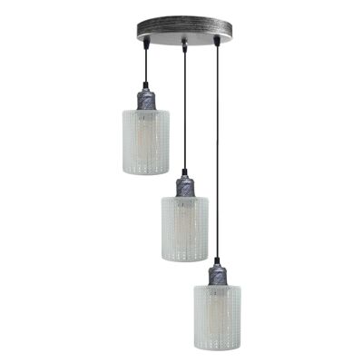 Lampe à suspension industrielle en métal vintage moderne Día Lampe à suspension artisanale creuse ~ 3430 - Modèle 1 - Oui
