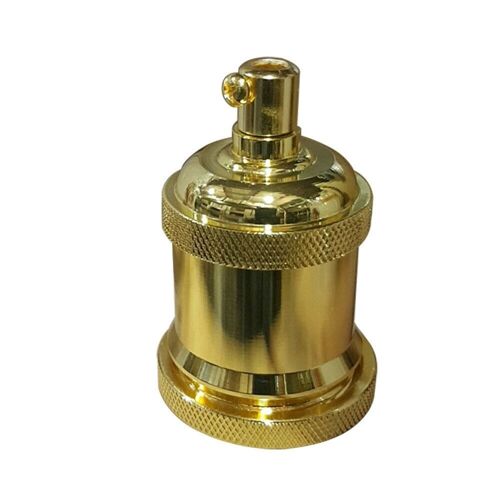 Light Bulb Holder  Vintage Industrial Antique Retro Lamp Edison ES E27 Fitting~3423 - French Gold