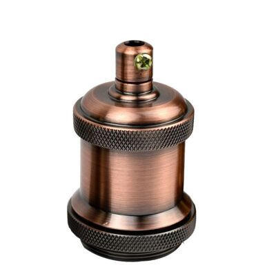 Glühbirnenhalter Vintage Industrial Antik Retro Lampe Edison ES E27 Fitting~3423 - Kupfer