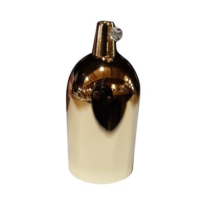Vintage industrielle Lampe Glühbirnenfassung poliert Edison E27 Fitting ~ 3414 - französisches Gold
