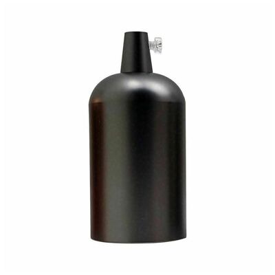 Portalampada per lampada industriale vintage lucido Edison E27 raccordo ~ 3414 - nero satinato