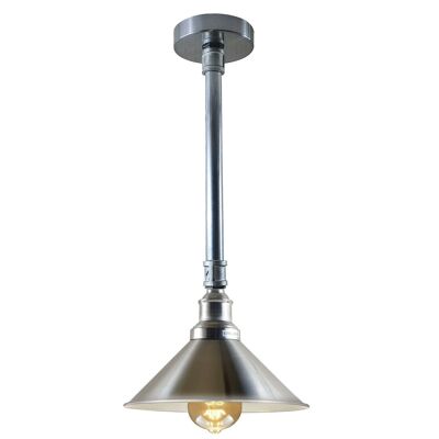 Abat-jour suspendu de tuyau de plafond en métal industriel vintage de lumière rétro suspendue moderne ~ 3411