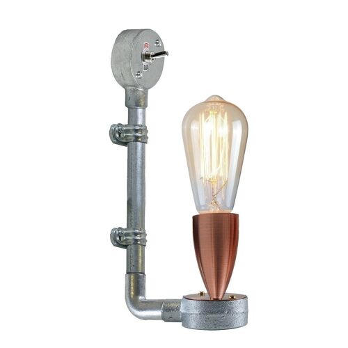 Industrial Retro Stylish Wall Designer Light Galvanized conduit Wall Light~3409 - Yes
