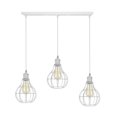 Modern Loft Vintage Industrial Retro Wire Cage Shade Pendant Light~3401 - Vase - 3 Head Pendant - No