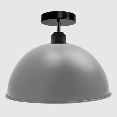 Industrial Retro Vintage Style Dome Shade Deckenleuchte~3394 - Grau - Nr