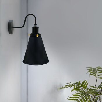 Retro Industrial Wall Mounted Vintage Wall Designer Indoor Light Fixture Lamp Fitting ~ 3387 - Noir - Non 4