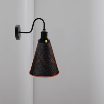 Retro Industrial Wall Mounted Vintage Wall Designer Indoor Light Fixture Lamp Fitting ~ 3387 - Noir - Non 8