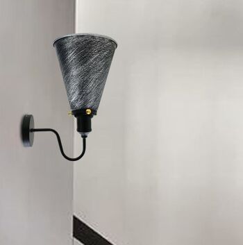 Retro Industrial Wall Mounted Vintage Wall Designer Indoor Light Fixture Lamp Fitting ~ 3387 - Noir - Non 9