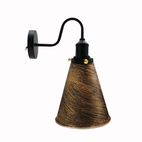 Retro Industrial Wall Mounted Vintage Wall Designer Indoor Light Fixture Lamp Fitting~3387 - Brushed Copper - yes