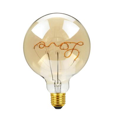 LED Soft Light G125 E27 Love 4W Filament Glass Retro Warm White~1042